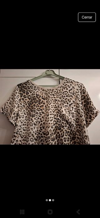 Camiseta Zara animal print talla L