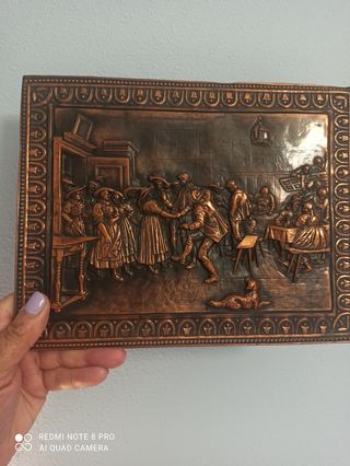 Cuadro cobre repujado,origen Alemania. 