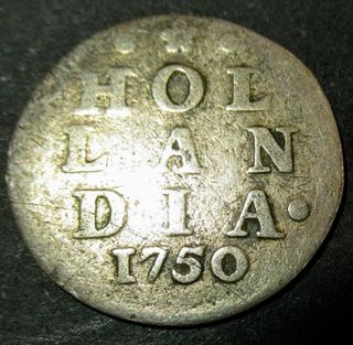 Moneda colonial plata 1750