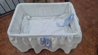 Mini cuna bebé, blanca