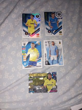 5 cartas fútbol Panini LaLiga