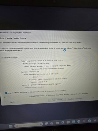 Portátil HP G9 250 nuevo