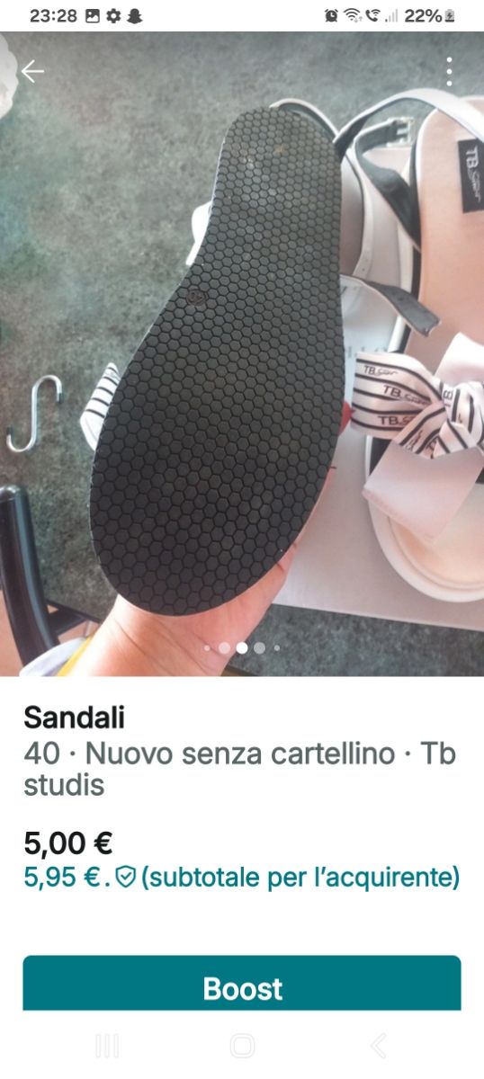 Sandali TB.S bianchi e neri