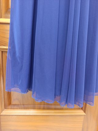 Vestido fiesta azul largo talla 40