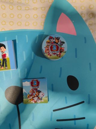 Pack etiquetas paw patrol patrulla canina cumpleañ