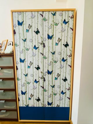 Armario 2 puertas - Decoración de Mariposas.