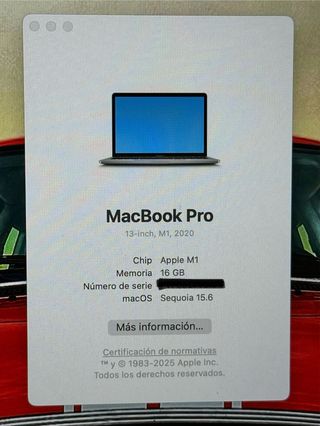 MacBook Pro 13” M1 – 16 GB RAM – 1 TB 
