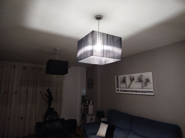 2 Lámparas techo - colgantes de tela