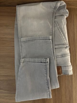 Pantalones Skinny Gris, Negro y Azul (Talla 42)