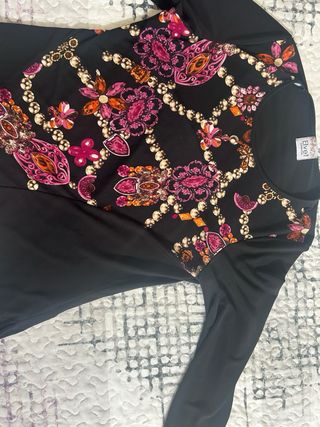 Camiseta Elvet negra y rosa | Y2K