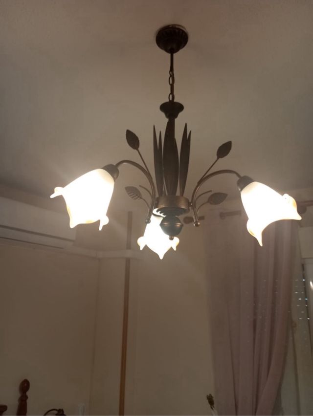 Lámpara sobremesa estilo vintage tres en total 