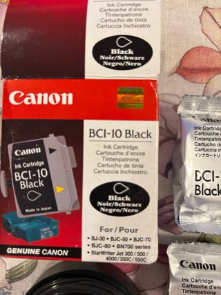 Stock cartucce Canon bci 4 nere e 1 color