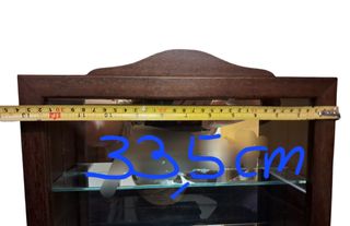 Vetrina legno 3 ripiani