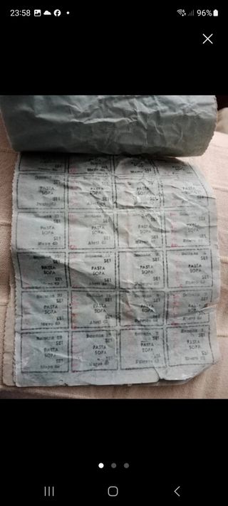 Cartilla racionamiento Guerra Civil Española