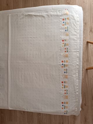 Cortina blanca cocina 180x126 cm