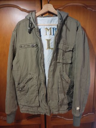 Cazadora Hombre Verde Militar L