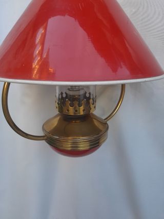 Lampara Quinque Vintage Roja