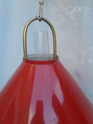 Lampara Quinque Vintage Roja