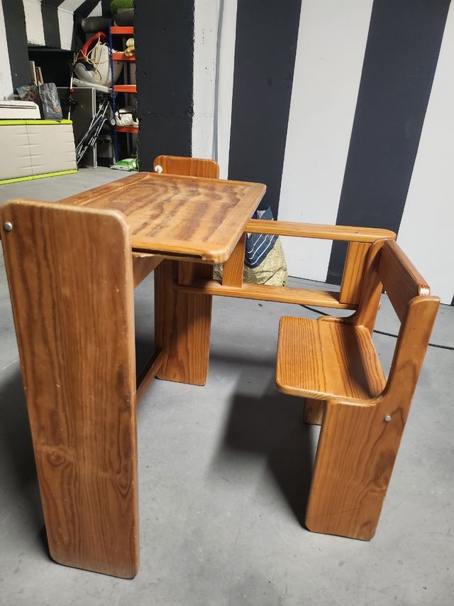 Mesa infantil de madera TRAMA