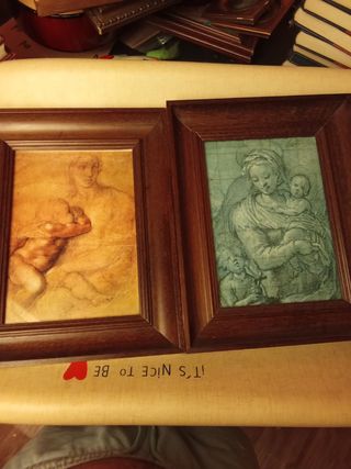 2 Cuadros Vintage Dibujos