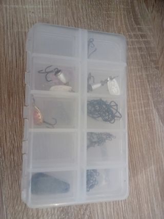 Bolso Geologic lleno de kit de pesca y carrete 