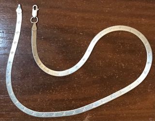 Cadena Plata Ley Estilo Serpiente Nueva