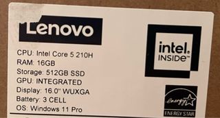 Portatil lenovo thinkbook a estrenar