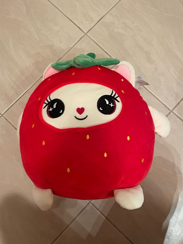Peluche Fragola e Gatto