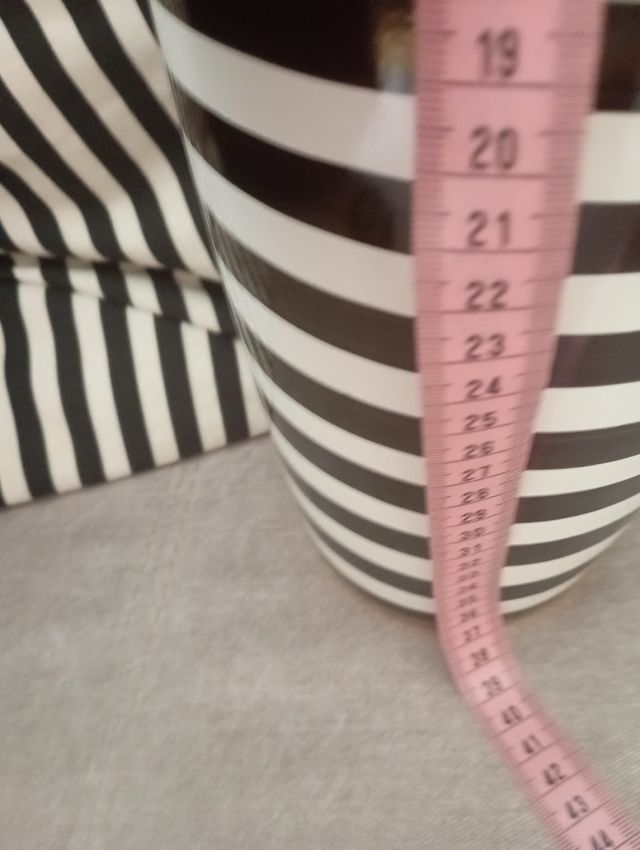 Jarrón Tibor - Verde, blanco y negro