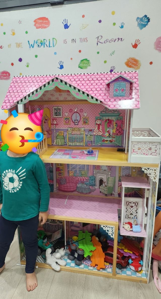 Casita Muñecas Madera