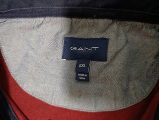 Polo Gant manga larga granate