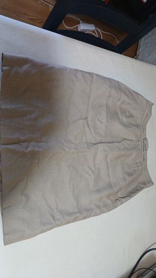 Falda marrón talla 48 - Elegante