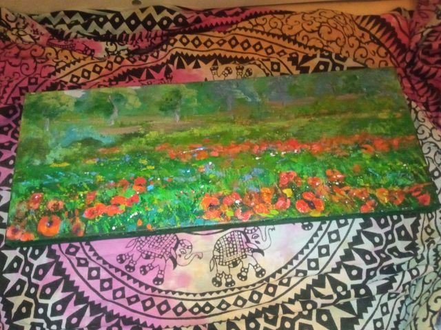 Quadro Fiori - Acrilico, urgente per trasloco