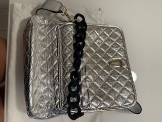 Bolso Tous plateado- Cadena