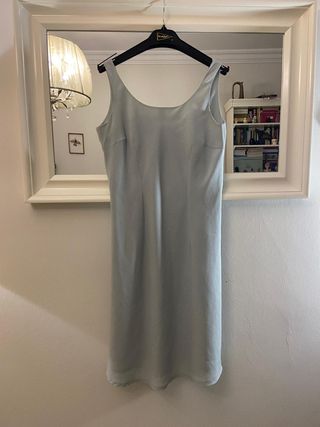 Vestido midi Naf Naf azul