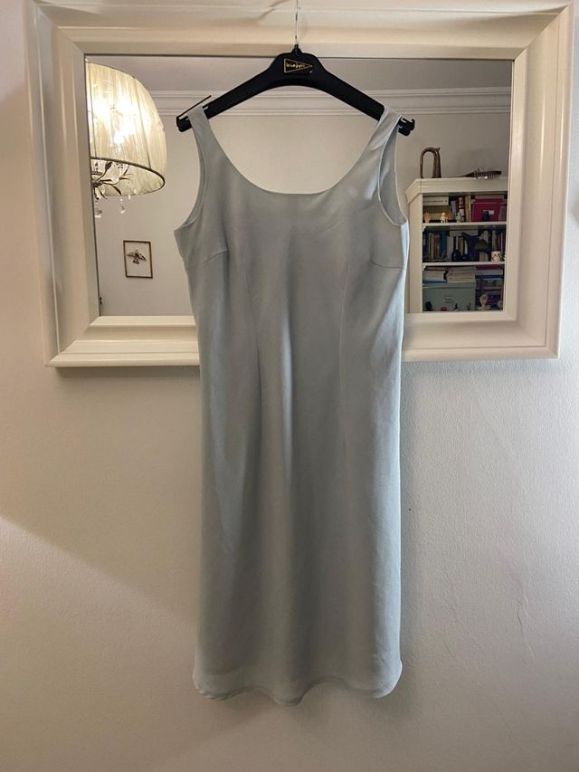 Vestido midi Naf Naf azul