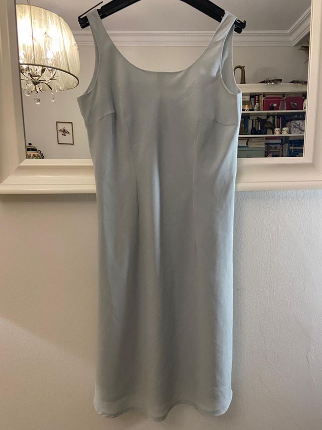 Vestido midi Naf Naf azul