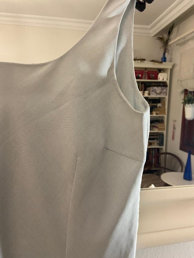 Vestido midi Naf Naf azul