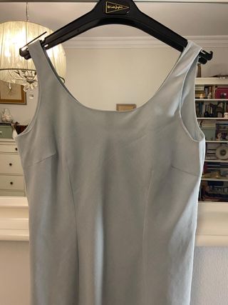 Vestido midi Naf Naf azul