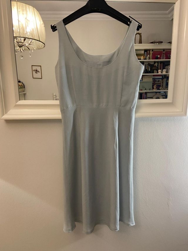 Vestido midi Naf Naf azul