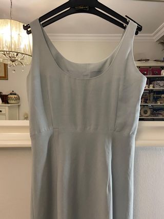 Vestido midi Naf Naf azul