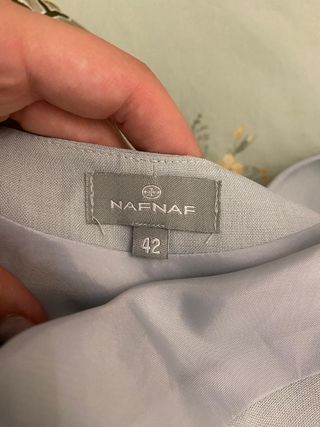 Vestido midi Naf Naf azul