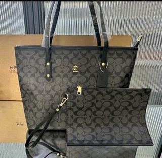 Bolso Huesso negro y dorado