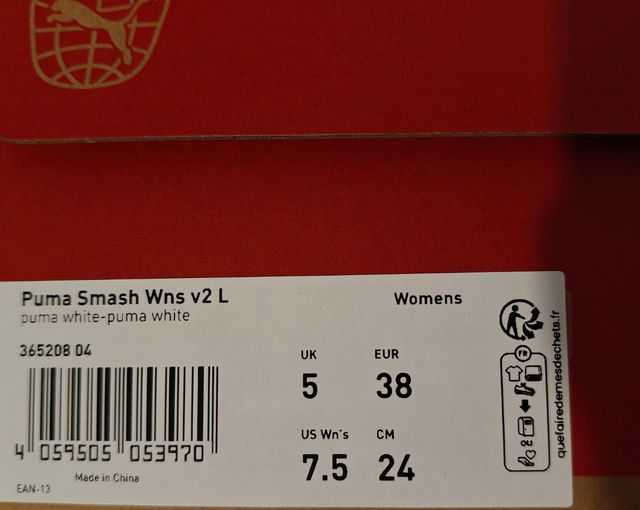 Zapatillas Puma blancas mujer nuevo sin uso