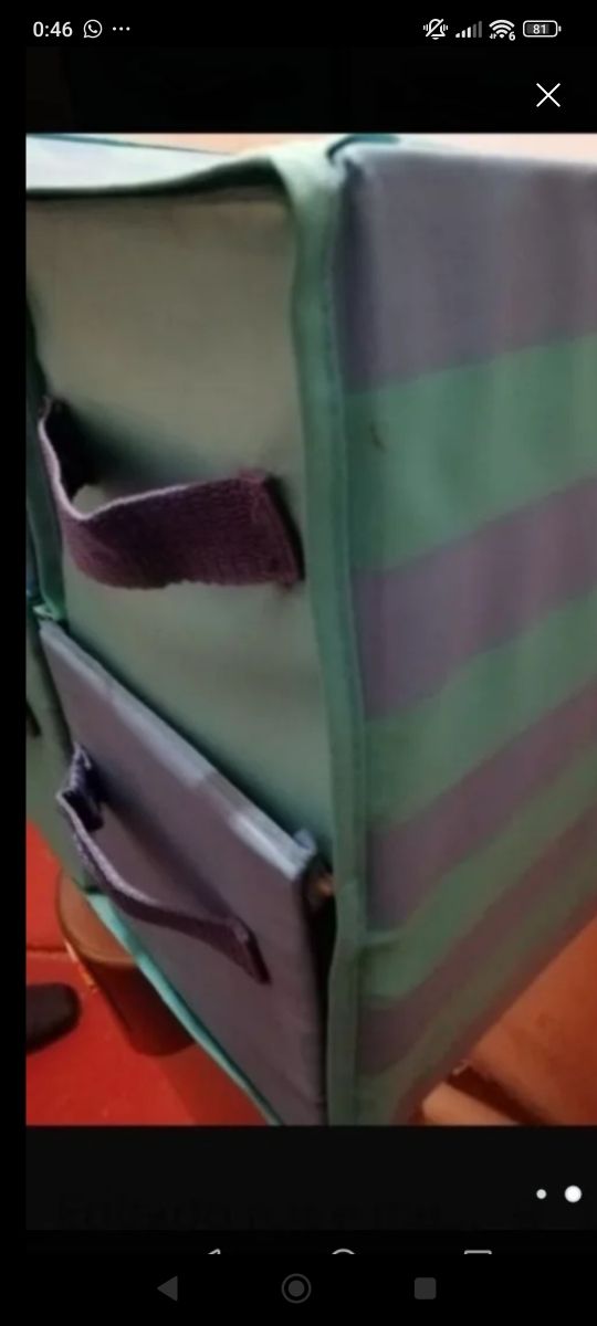 Cajonera tela 4 cajones