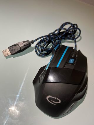 Ratón Gamer USB - Negro/Azul