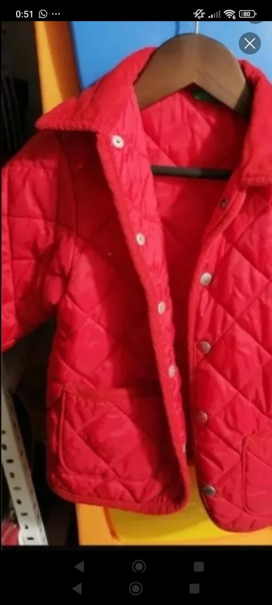 Parka roja niño Benetton