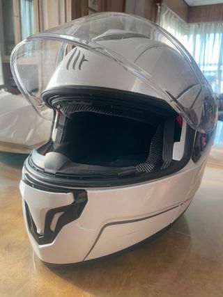 Casco moto integral blanco