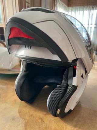 Casco moto integral blanco