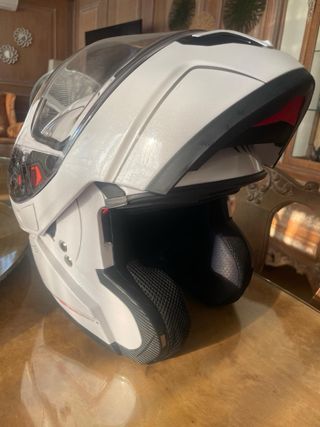 Casco moto integral blanco
